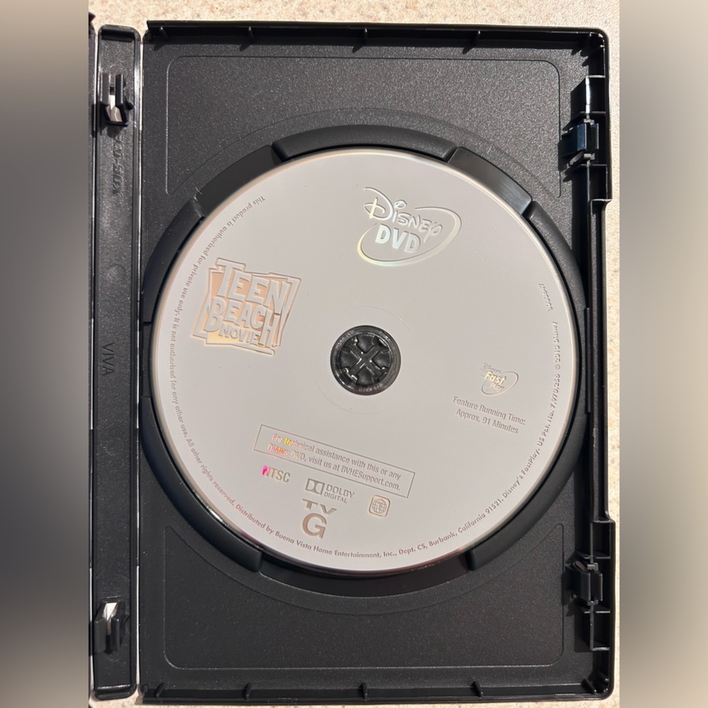 Disney's Beach Adventure DVD with Blue and Yellow Accents - Picture 2 of 3